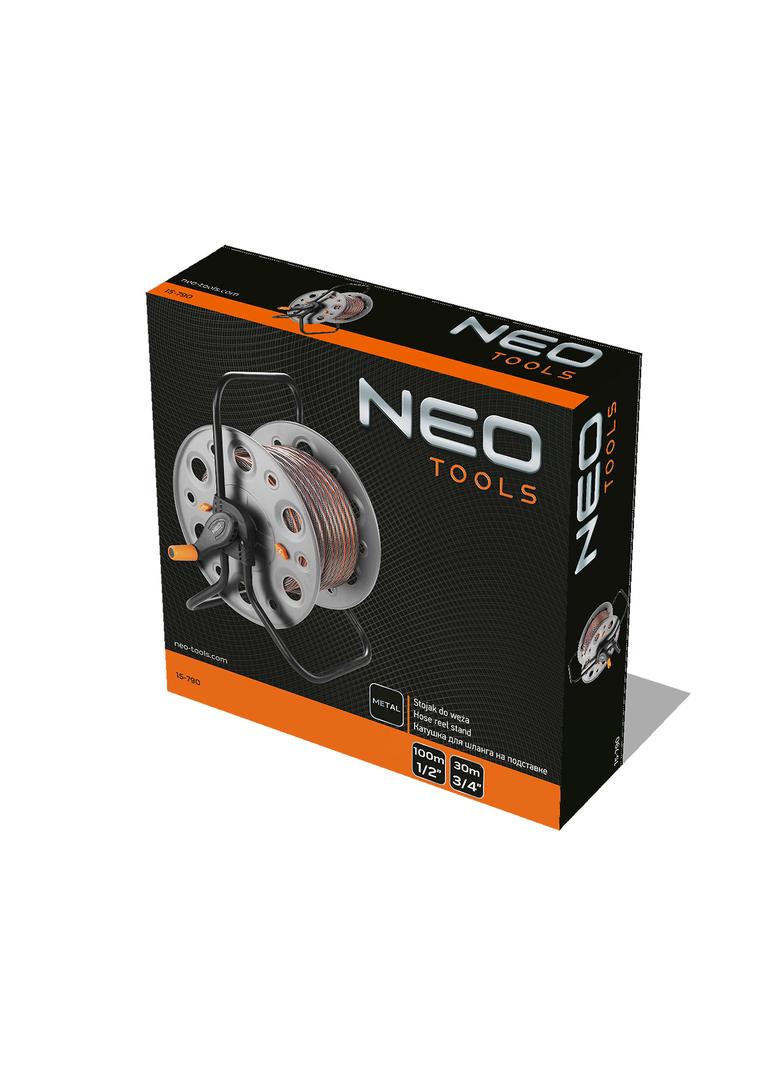 Stojak na wąż ogrodowy, metalowa konstrukcja, do 60 m węza 1/2"