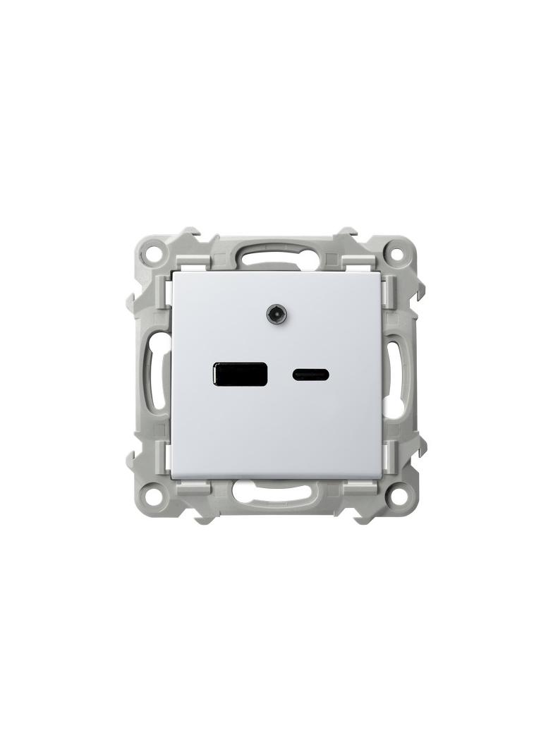 SZAFIR Ładowarka USB A+C - kolor biały