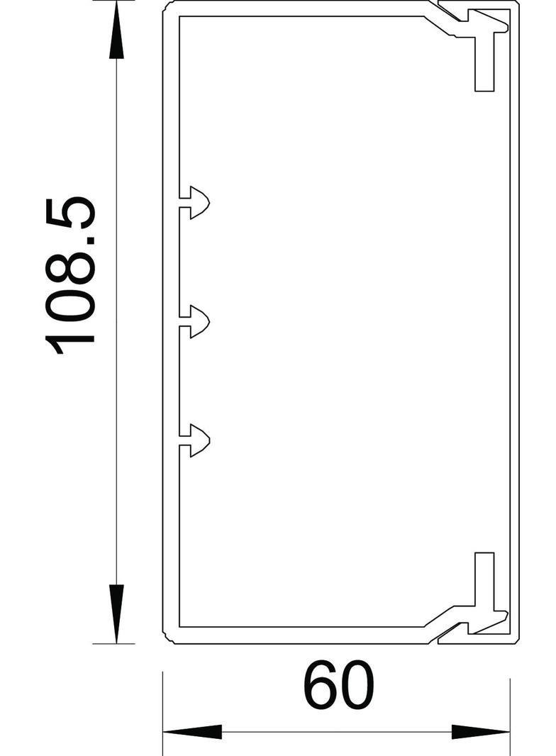 WDKH-60110LGR, Kanał instalacyjny WDK, bezhalogenowy