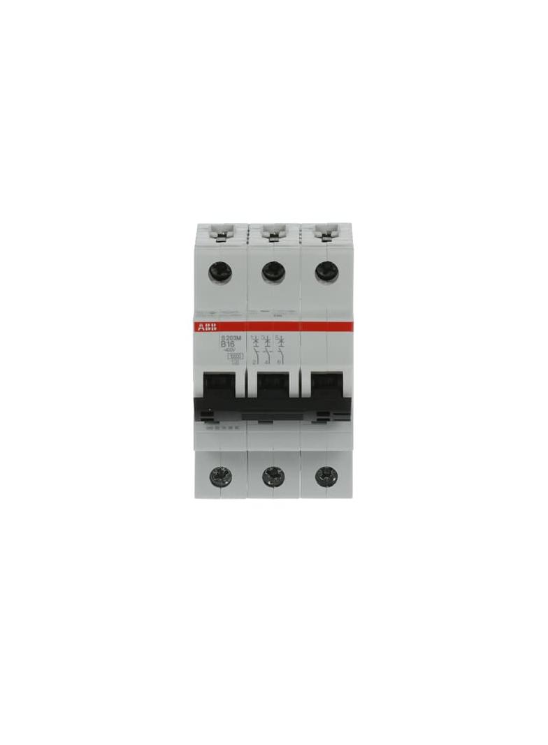 S203M-B16 Wyłącznik nadprądowy 10kA 3P B16A 2CDS273001R0165 ABB