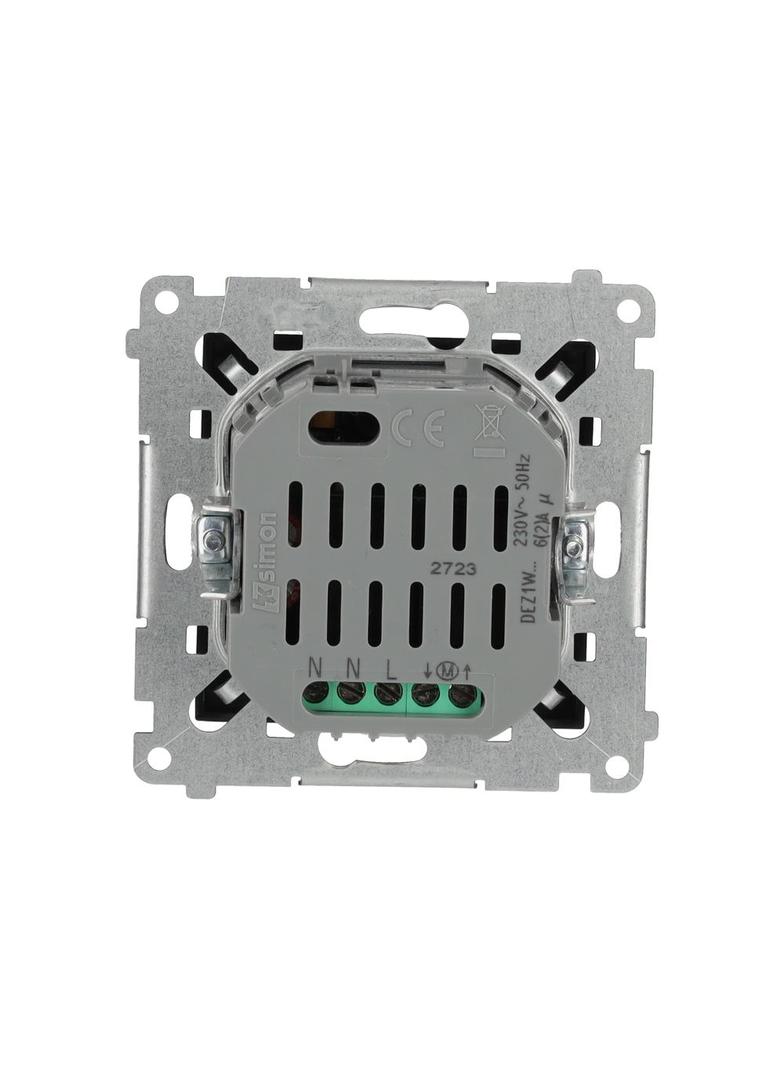 Simon 54 GO Sterownik przyciskowy do obsługi rolety żaluzji markizy firany sterowany smartfonem [WiFi] 2x5A 230V antracyt DEZ1W.01/48 KONTAKT