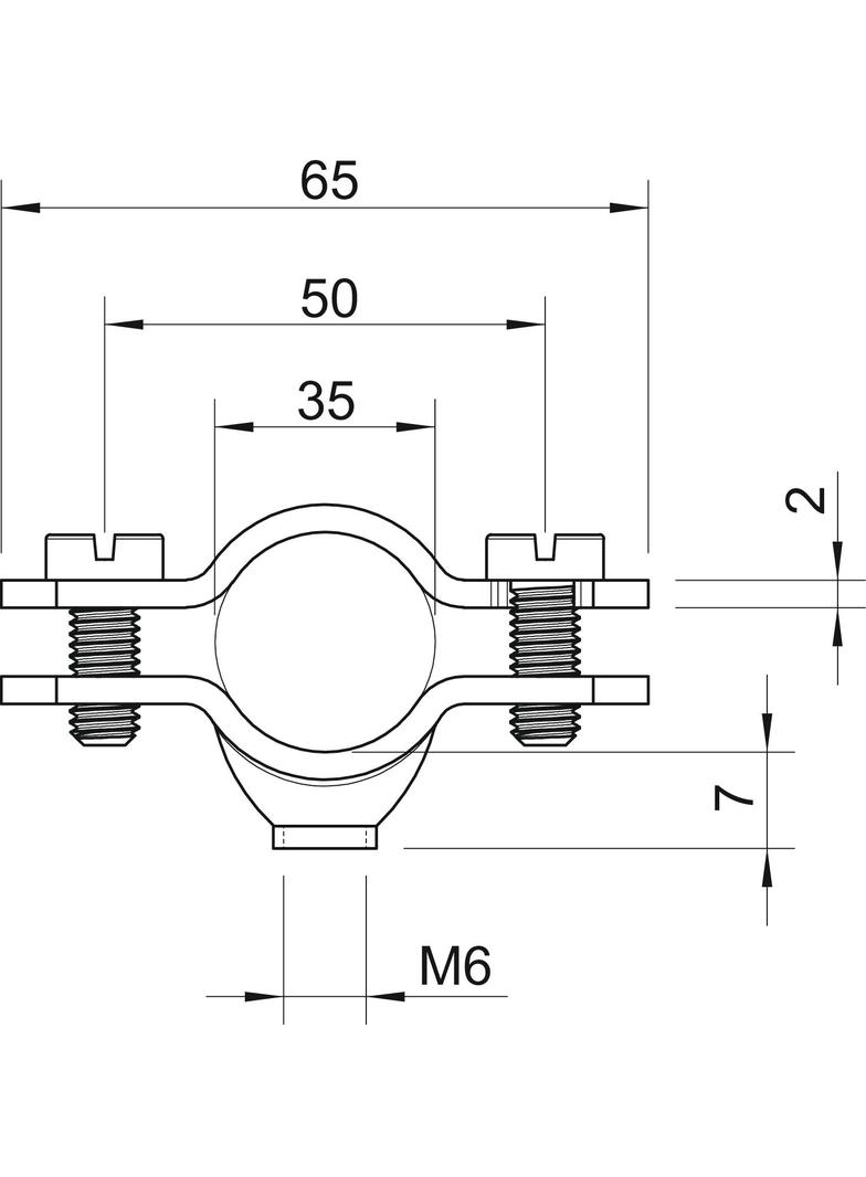 731/W, OBEJMY DYSTANS.30-35MM OC.G.