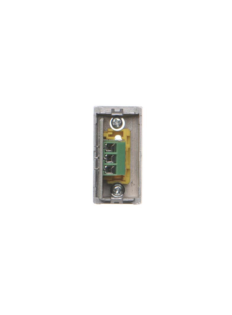 Simon Connect Płytka K45/2 złącz 2x RCA (CINCH) 225x45mm + wkłady zaciski śrubowe aluminium K101B/8 KONTAKT