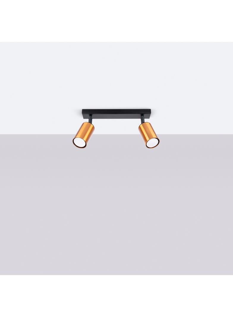 Plafon WINX 2 czarny/miedź