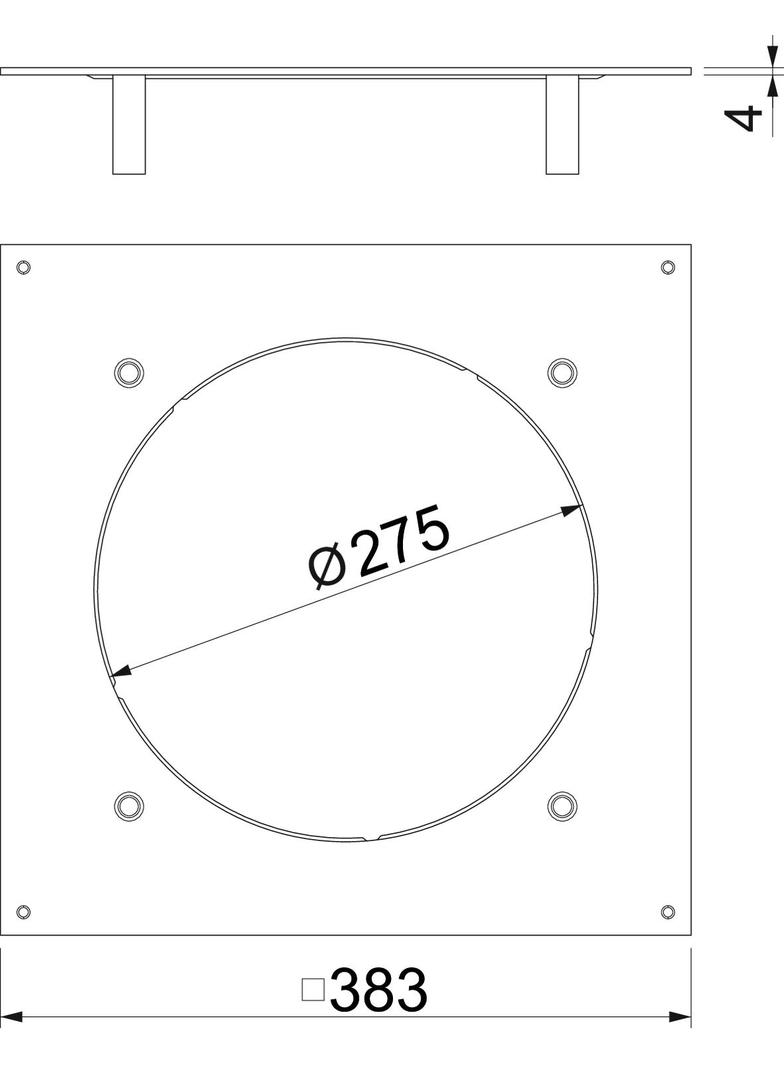 DUG 350-3 R7SL Pokrywa montażowa do wyż.obc.