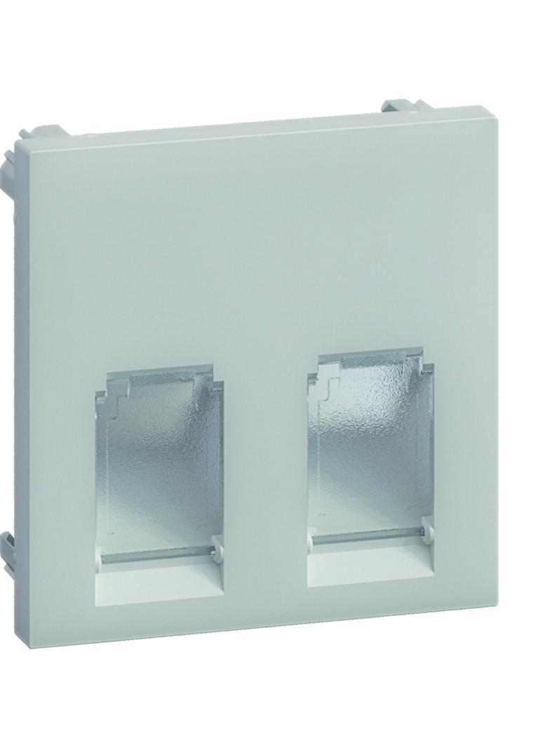 tehalit.WA Płytka 2RJ45 (GMDM) ABS bezhalogenowy jszary GZDM27035 HAGER