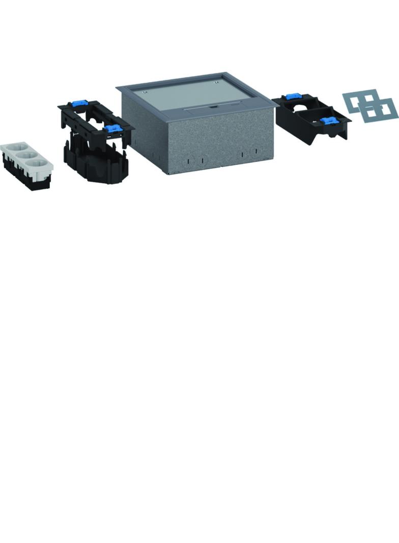 tehalit.VE-EE Zestaw puszka podło-mon IP30 1,5kN Q06 205x205 5mm PA/stal stalowy UDKQ067011 HAGER