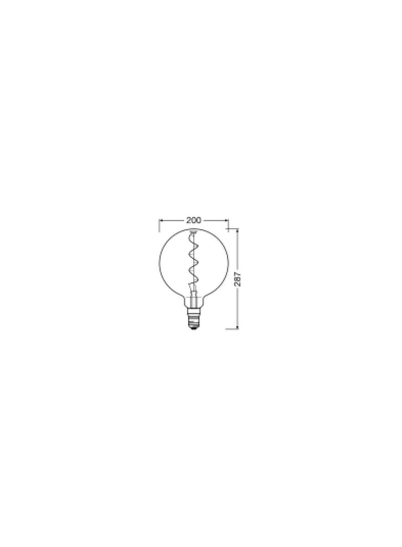 Lampa LED Vintage 1906 CL GLOBE200 Filament szkło przezroczyste SMOKE 12 non-dim 5W 818 E27