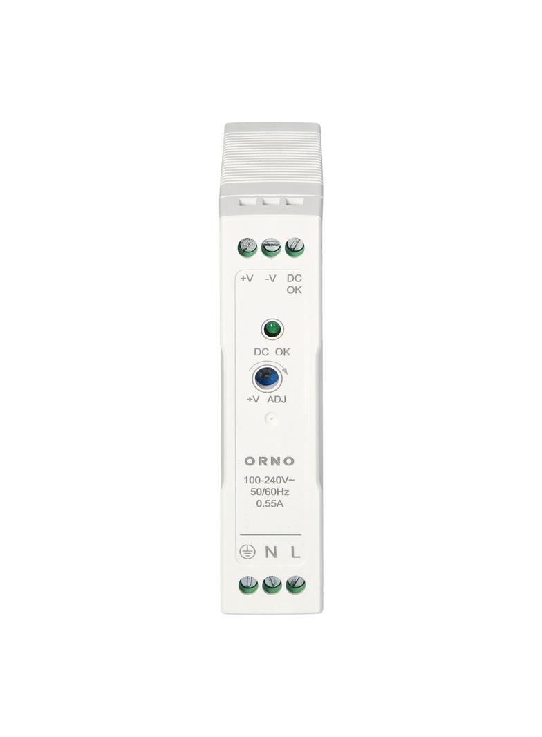 Zasilacz przemysłowy na szynę DIN 24VDC 1A 20W obudowa z tworzywa sztucznego OR-PSU-1661 ORNO