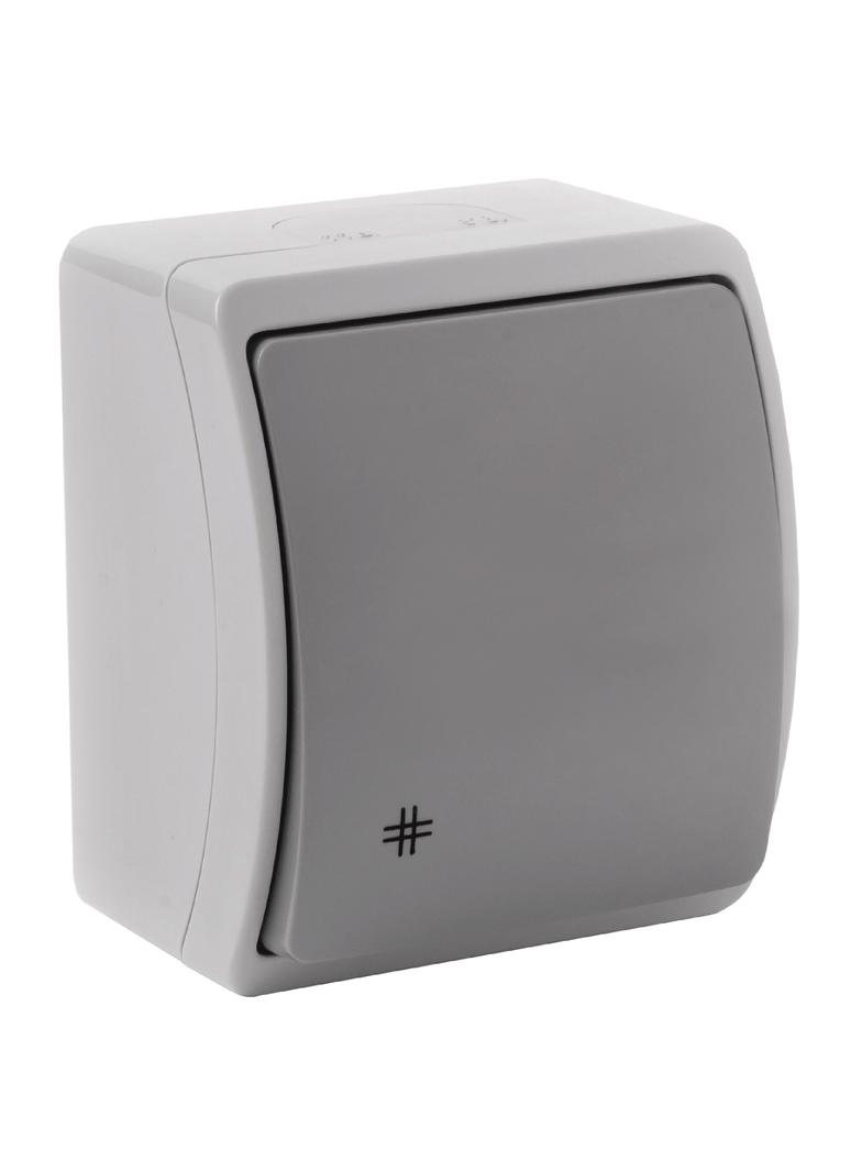 Łącznik krzyżowy n/t AQUATIC IP44 szary-grafit 10 szt. OR-OE-7103/GR/10 ORNO