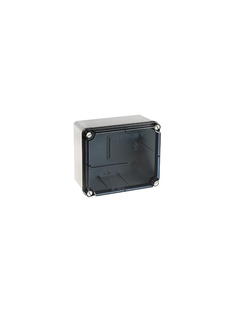 PUSZKA SERII „LIGHT” PUSZKA INSTALACYJNA LIGHT POKRYWA TRANSPARENTNA, GŁADKA 162x116x76 (6xM25, 4xM40) IP66/67 ELT-171 PCE