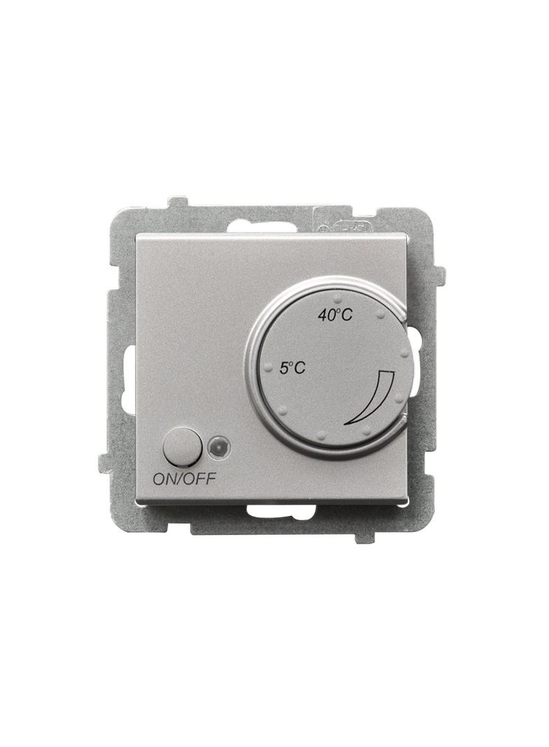 SONATA Regulator temperatury z czujnikiem podpodłogowym kolor srebro mat RTP-1R/m/38 OSPEL