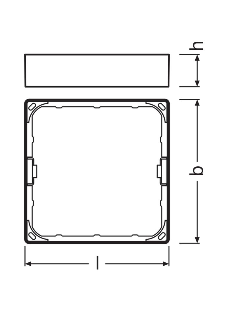 Ramka do montażu powierzchniowego Opraw DOWNLIGHT Slim SQ155 4058075079410 LEDVANCE