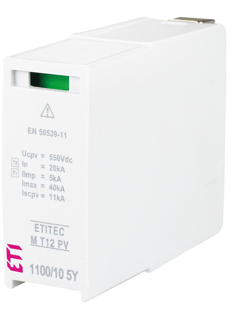 MOD. M T12 PV 550/5 5Y S Moduł wymienny do ogran.przepięć T1,T2 (kl.B,C) do systemów PV