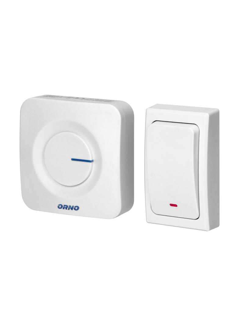 Dzwonek bezprzewodowy ONDO AC sieciowy przycisk bezbateryjny learning system 36 dźwięków 200m OR-DB-