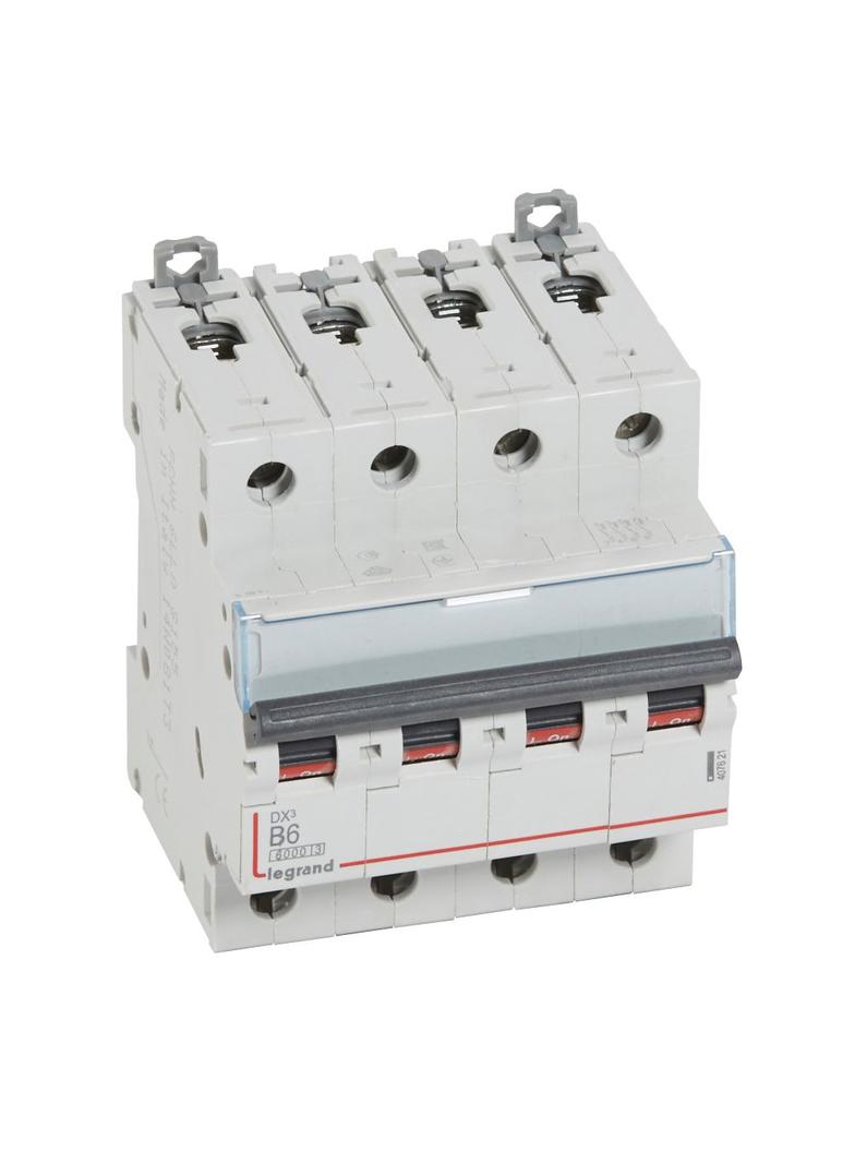 WYŁĄCZNIK NADPRĄDOWY S 304 4P B 6A 6000A SERII DX3, Legrand