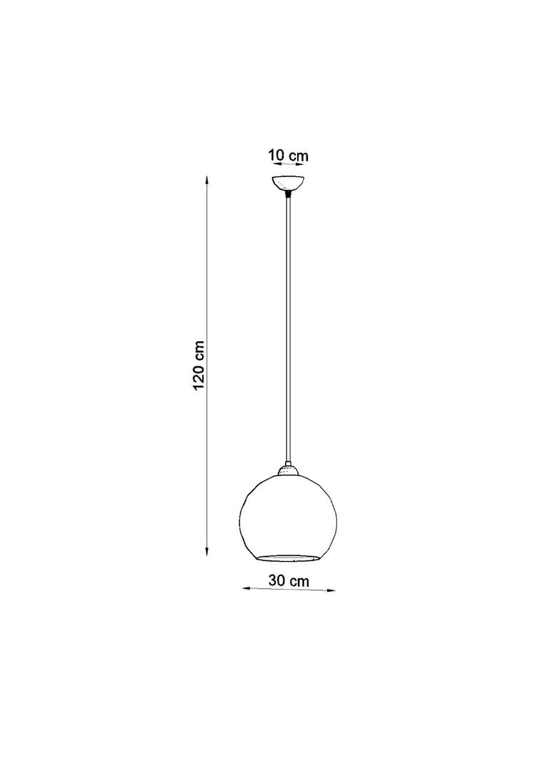 Sollux Lampa wisząca BALL transparentny SL.0248