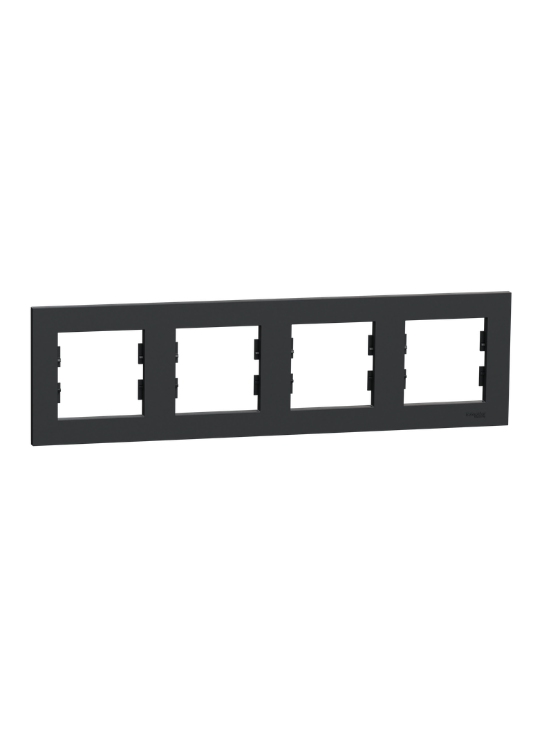 Miluz ED, Ramka 4-krotna pozioma, antracyt