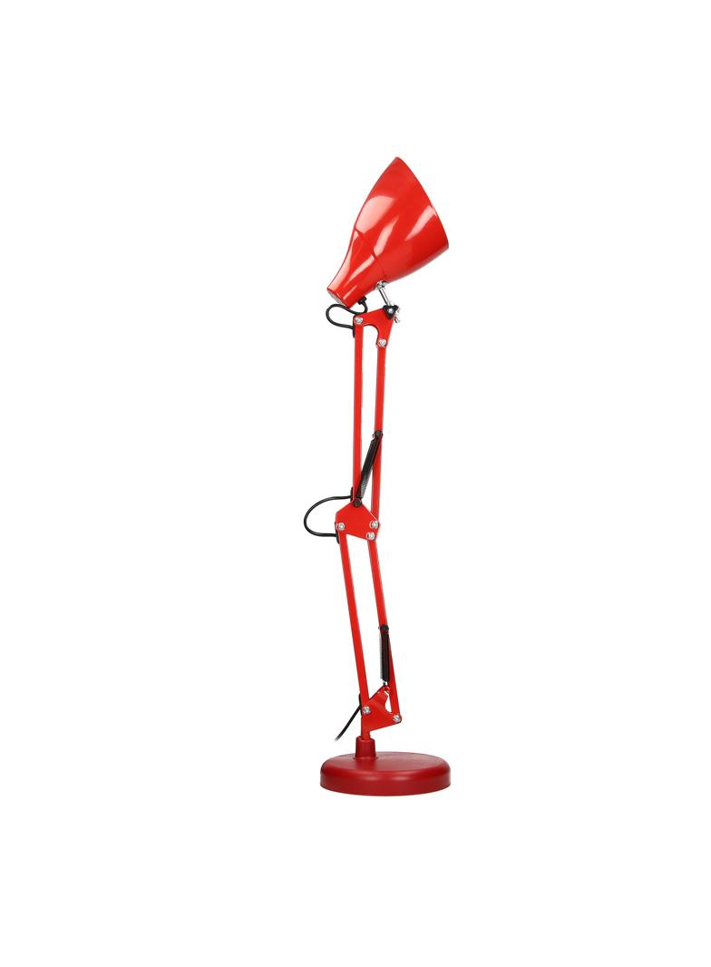 DIAN lampa biurkowa. 60W stalowa, czerwona DL-1/R ORNO