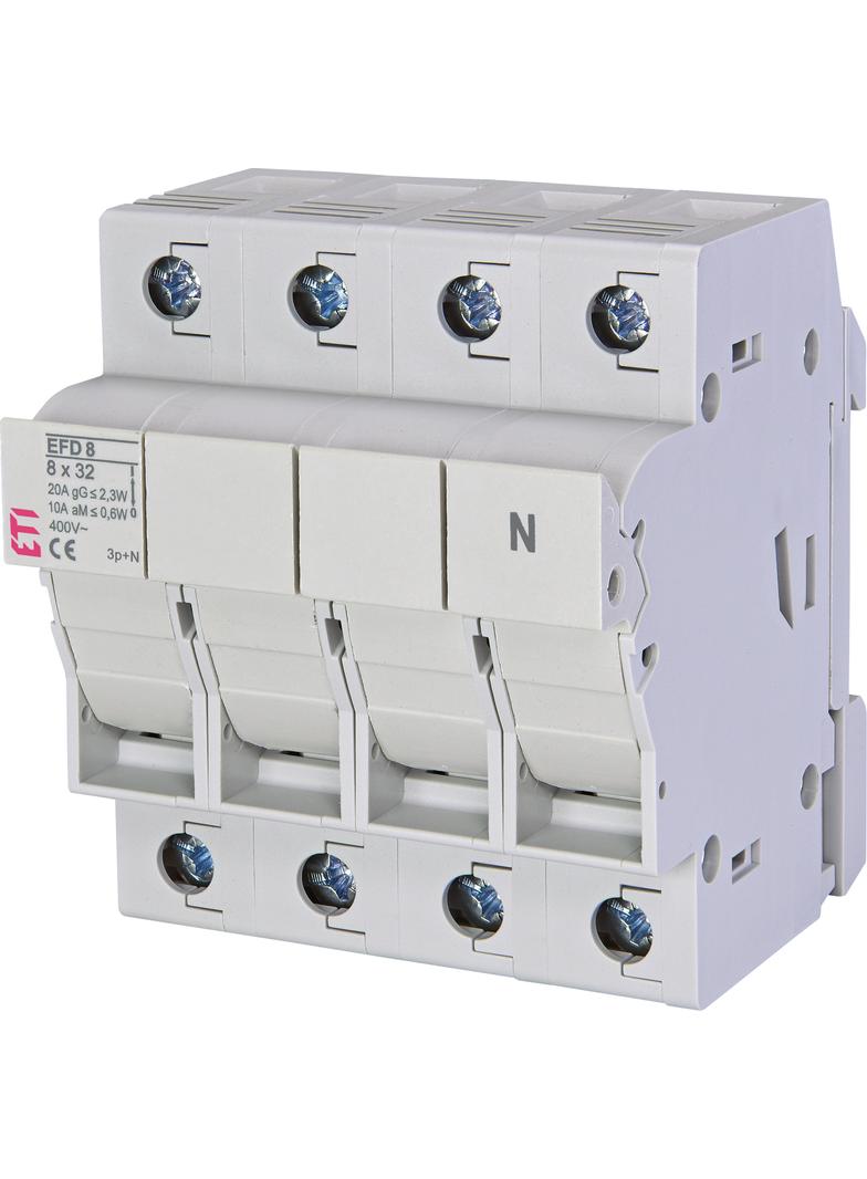 EFD 8-A 3p+N - Rozłącznik bezpiecznikowy z adapterem