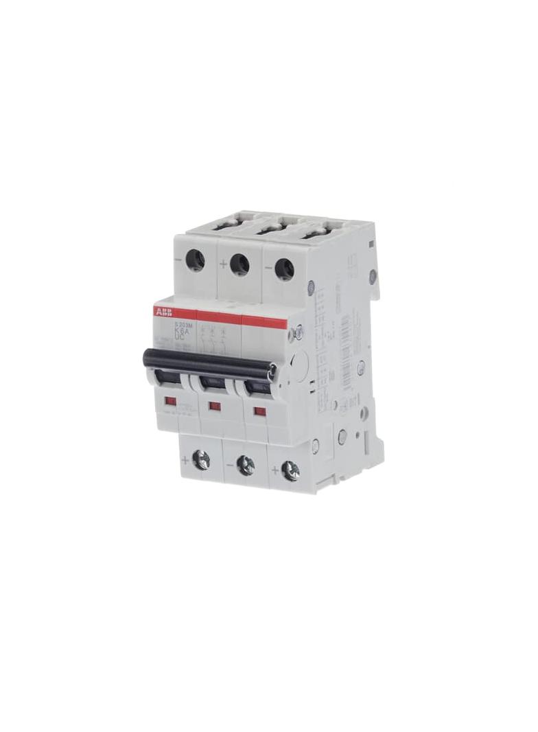 S203M-K6UC Wyłącznik nadprądowy AC/DC 10kA 3P K6A 2CDS273061R0377 ABB