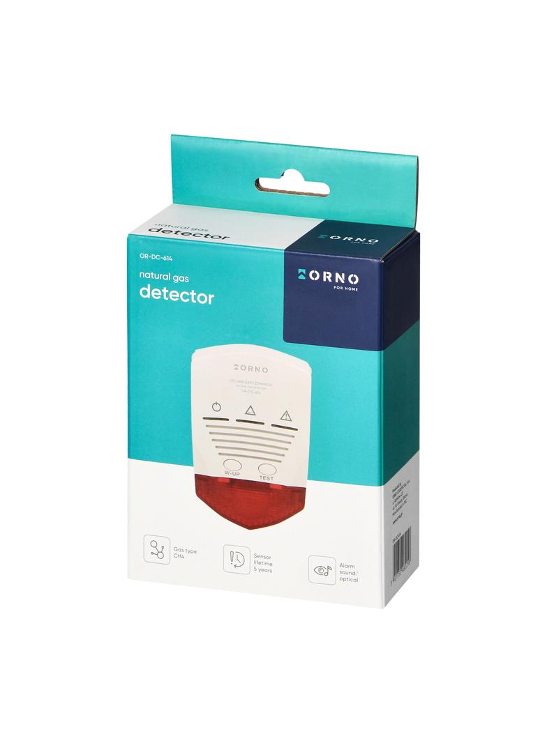 Czujnik gazu ziemnego sieciowy z wyjściem przekaźnikowym OR-DC-614 ORNO