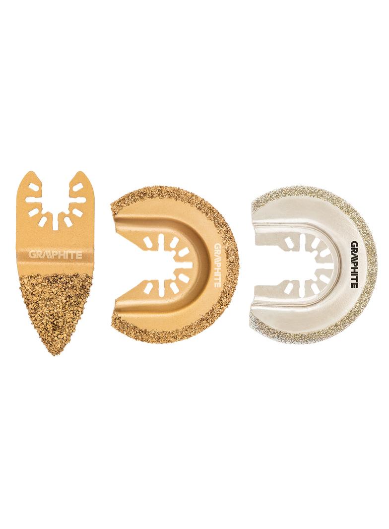 Zestaw brzeszczotów do ceramiki, 3 szt.