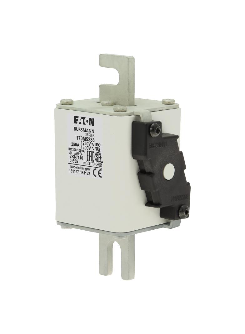 FUSE 250A 1250V 2KN/110 AR CU Wkładka szybka 250A AC 1250V rozmiar 2 61x77x138 mm aR DIN I 170M5238
