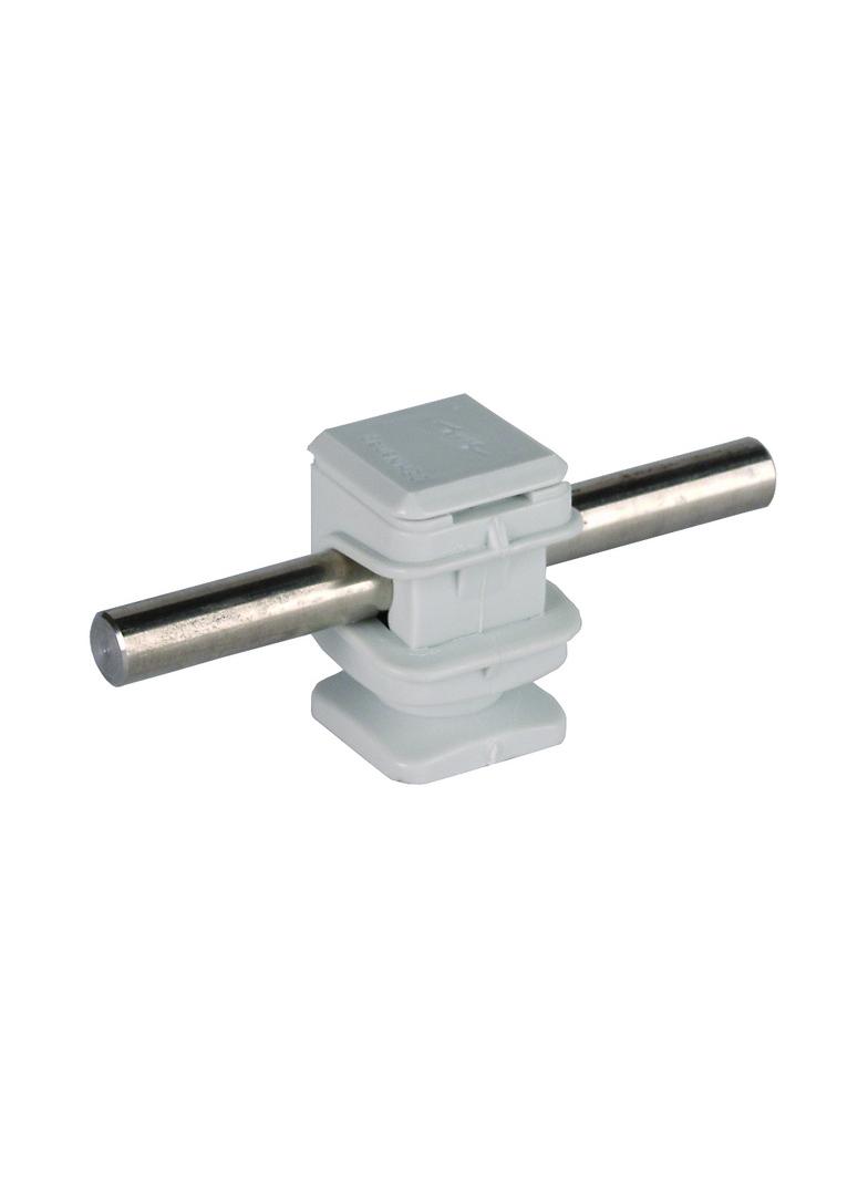 Wspornik DEHNsnap wys. 16 mm, M6, tworzywo, szary