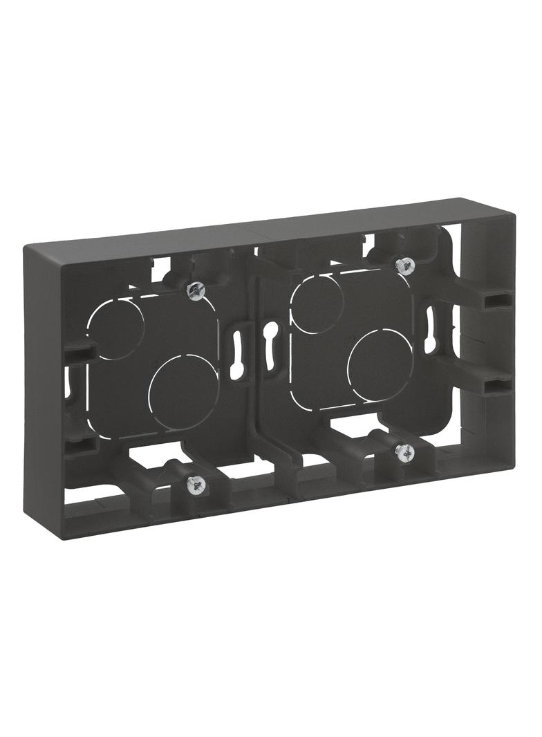 Niloe Step - puszka natynkowa podwójna- kolor stalowy, Legrand