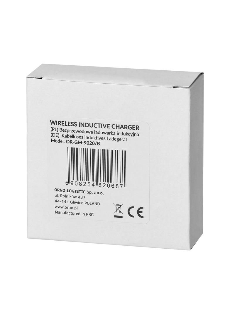 Bezprzewodowa ładowarka indukcyjna 10W standard Qi V1.2 czarna OR-GM-9020/B ORNO