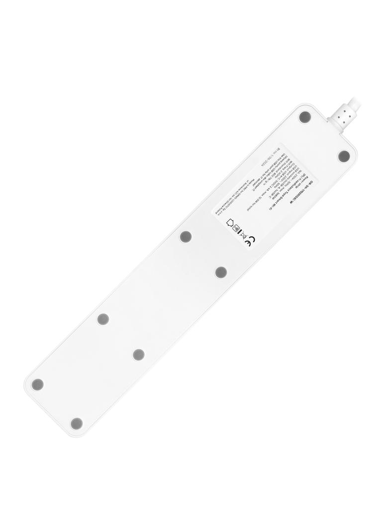 Przedłużacz z 3 gniazdami Schuko z uziemieniem i wyłącznikiem 2xUSB, Tuya Smart Wi-Fi, biały