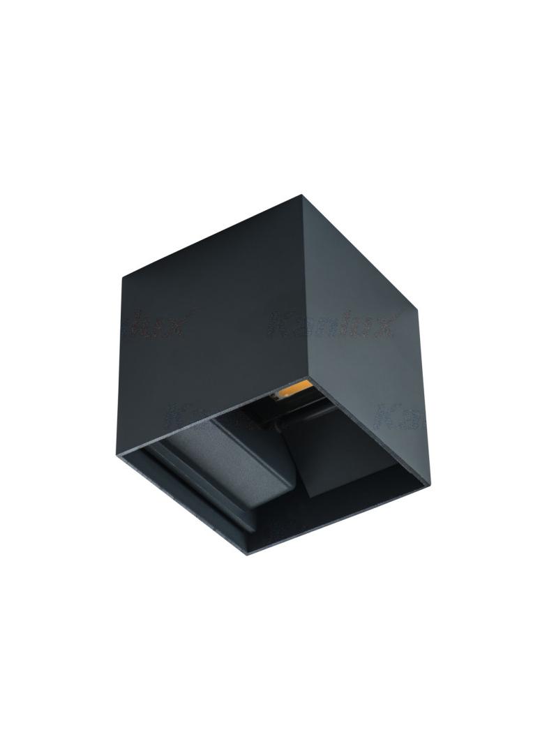 REKA LED EL 7W-L-GR Oprawa elewacyjna REKA LED EL 7W-L-GR kwadrat 10cmx10cm max 360lm barwa biała IP