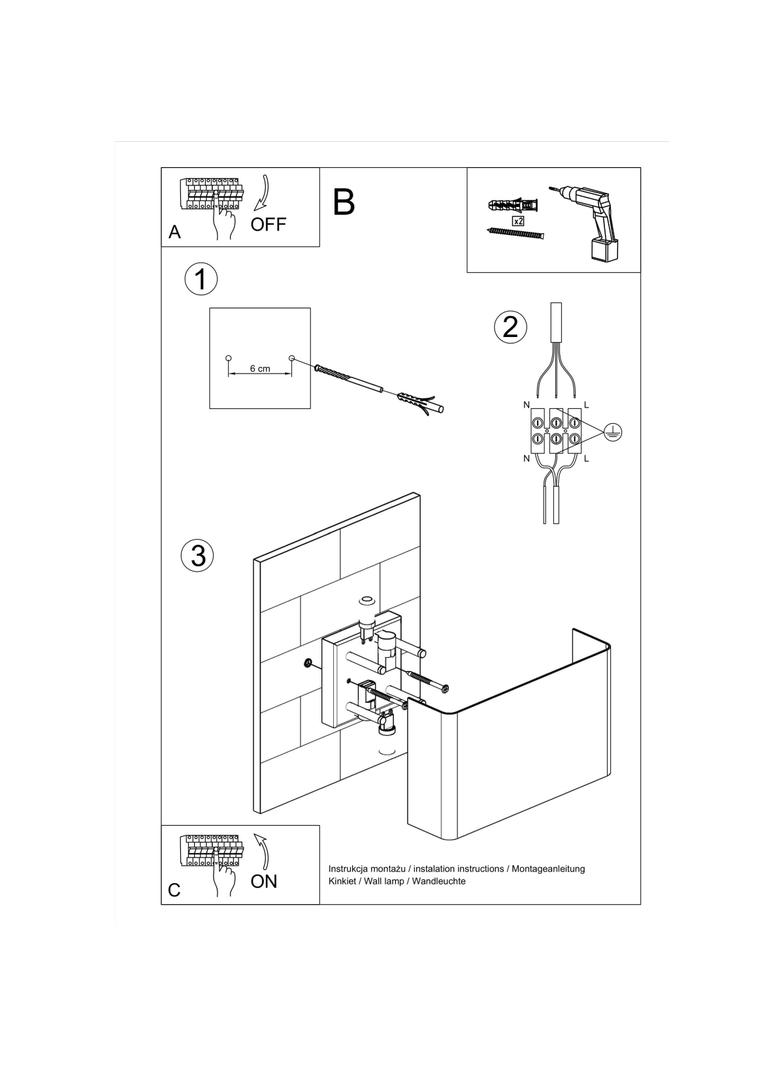 Sollux Kinkiet COPERTURA biały SL.0419