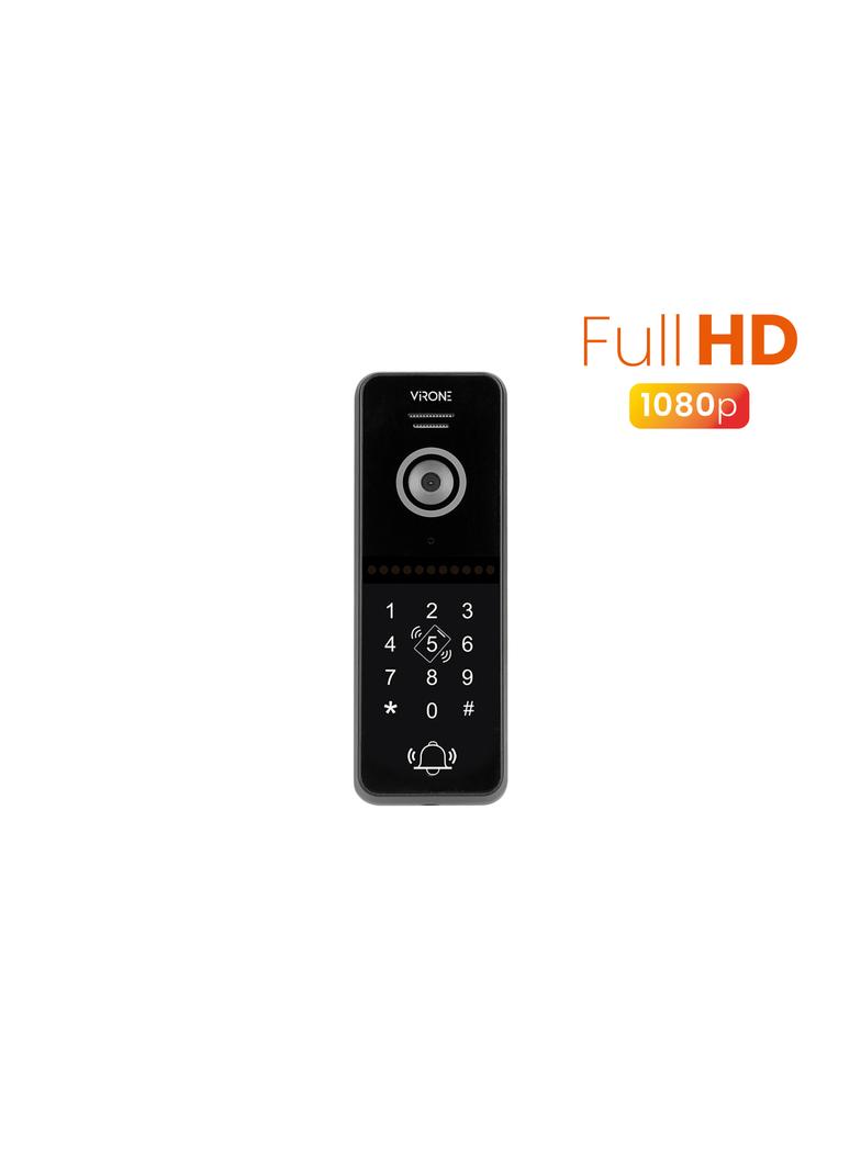 Wideo kaseta Full HD 1080p jednorodzinna z szyfratorem i czytnikiem kart i breloków zbliżeniowych VD