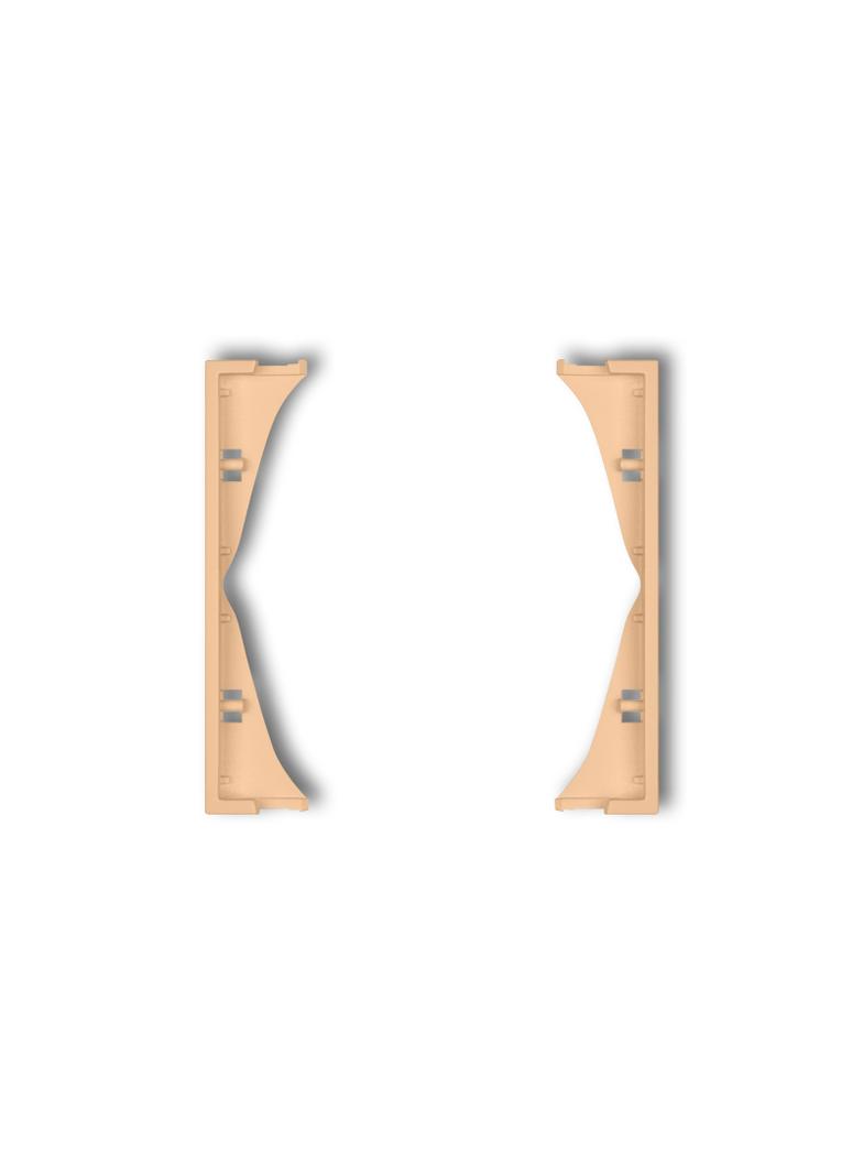 ICON Ramka pośrednia do gniazd podwójnych brzoskwiniowy KARLIK