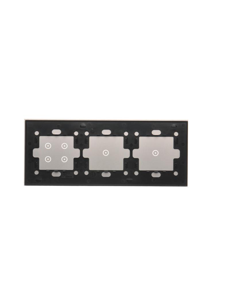 Simon 54 Touch Panel dotykowy S54 Touch 3 moduły 1 pole dotykowe + 1 pole dotykowe + 4 pola dotykowe srebrna mgła DSTR3114/71 KONTAKT