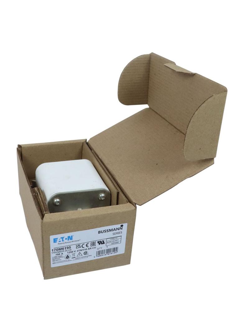 FUSE 700A 1250V 3TN/110 AR CU Wkładka szybka 700A AC 1250V rozmiar 3 76x90x139 mm aR DIN I 170M6195