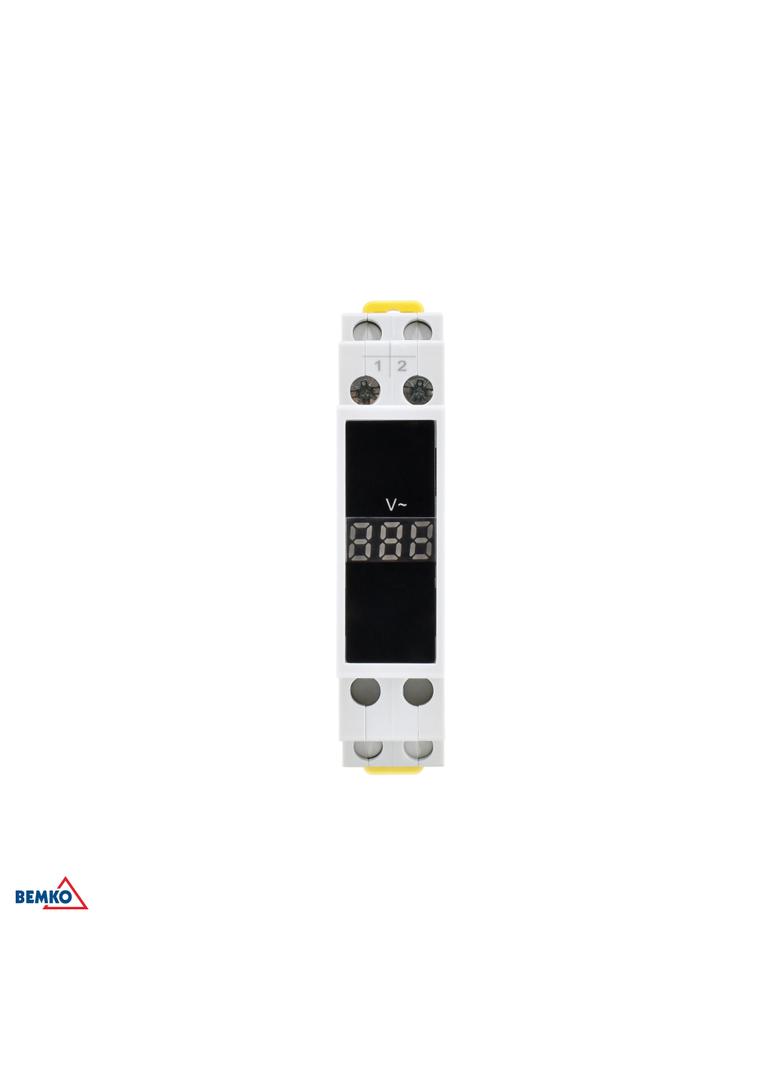 Woltomierz lampka kontrolka modułowa Wskaźnik napięcia 1F cyfrowy 80-500V SCHELINGER