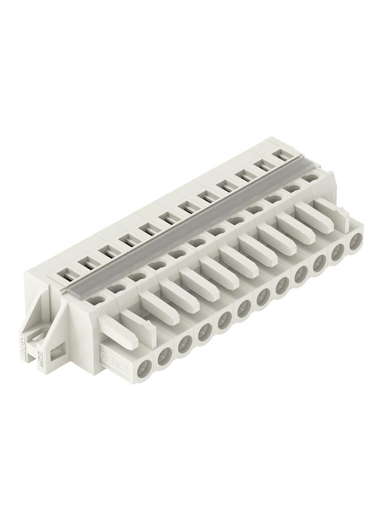 Gniazdo MCS‑MIDI Classic 12‑biegunowe jasnoszare raster 5mm 721‑112/027‑000 /25szt./ WAGO