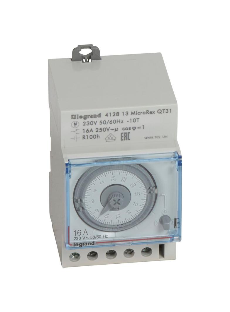 PROGRAMATOR ANALOGOWY DOBOWY 3-MODUŁOWY QT31, NAPĘD KWARCOWY, Legrand