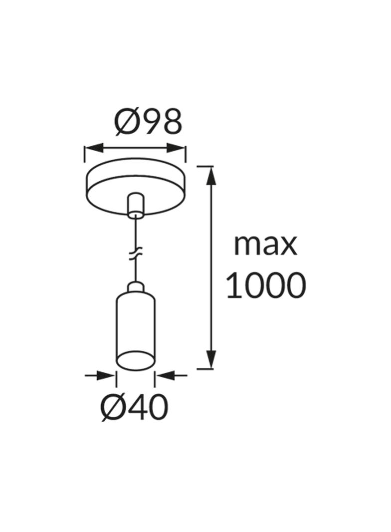 Wisząca oprawa oświetleniowa UNO E27 CLG WHITE