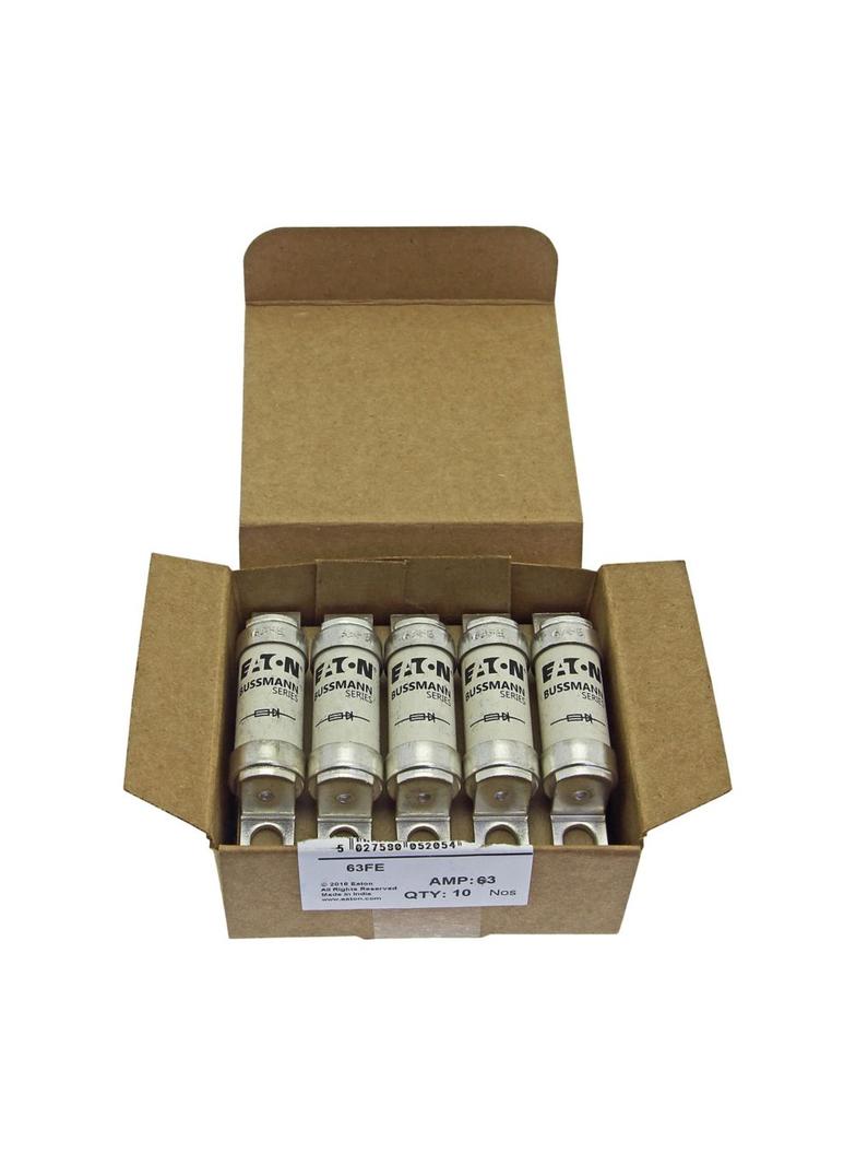 63A 690V IEC AC BS88 HIGH SPEED FUSE Wkładka szybka 63A AC 690V DC 500V BS88 19x77 mm aR, 63FE EATON