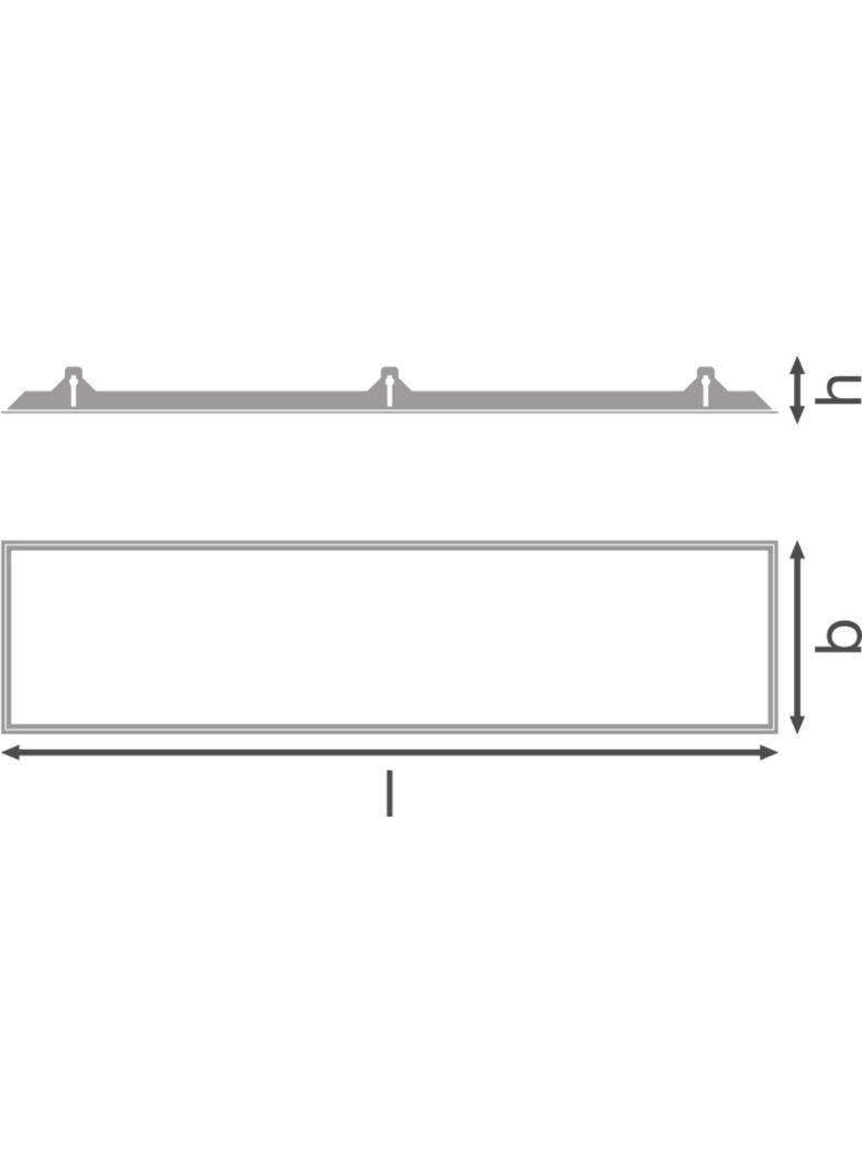 Ramka do montażu w zabudowie PANEL 1200X300 RECESSED MOUNT FRAME