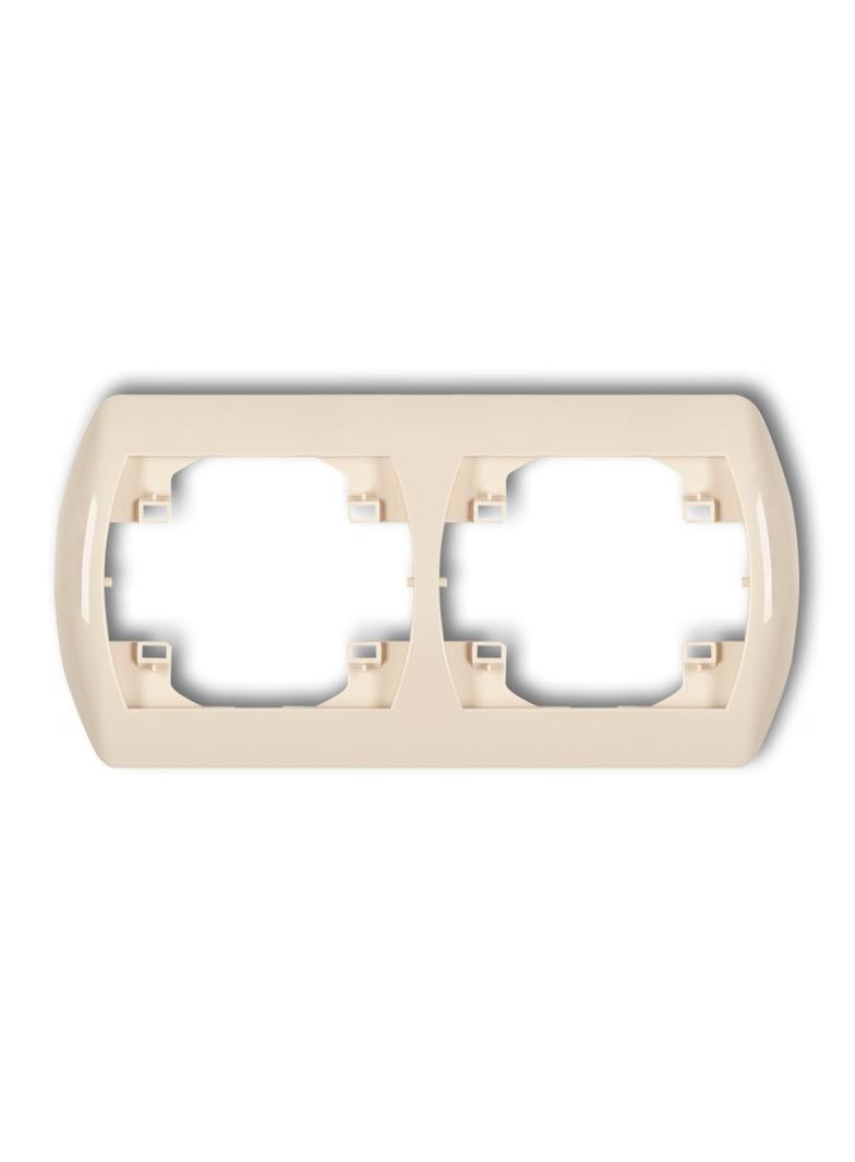 TREND Ramka pozioma podwójna beżowa
