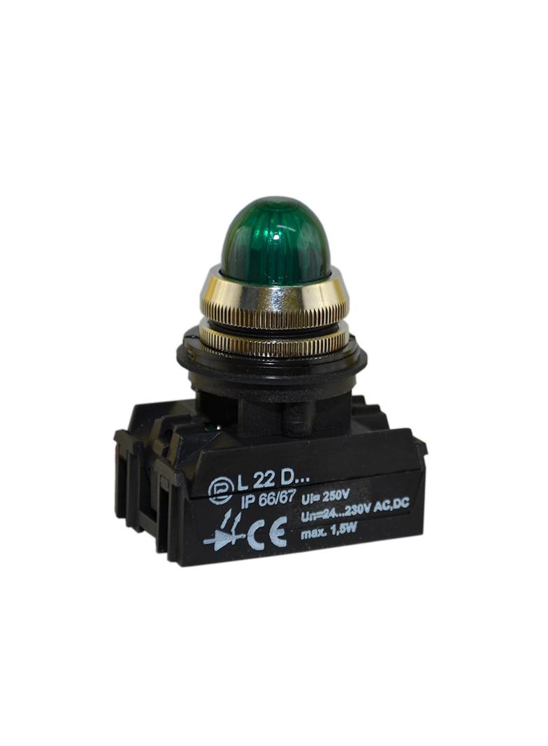 Lampka L22G/12V zielona