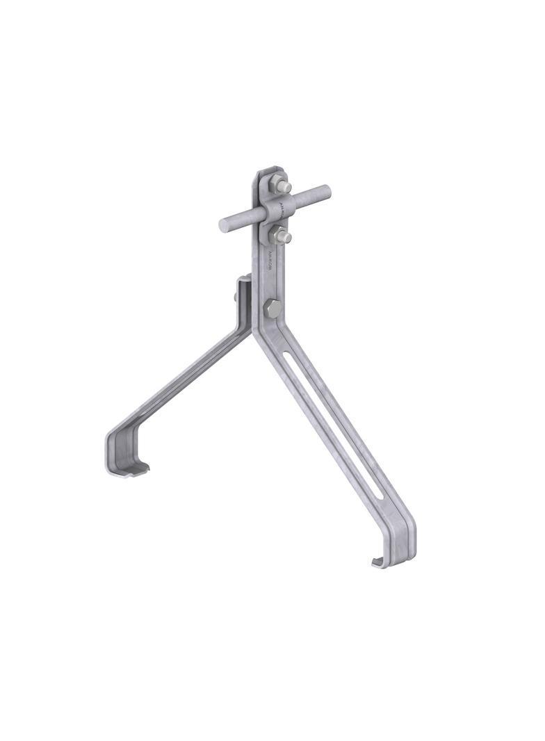 Uchwyt gąsiorowy profilowany Z-śruba WZÓR 20 H=10 cm /OG/ AN-151P/OG/-N D193304 AN-KOM