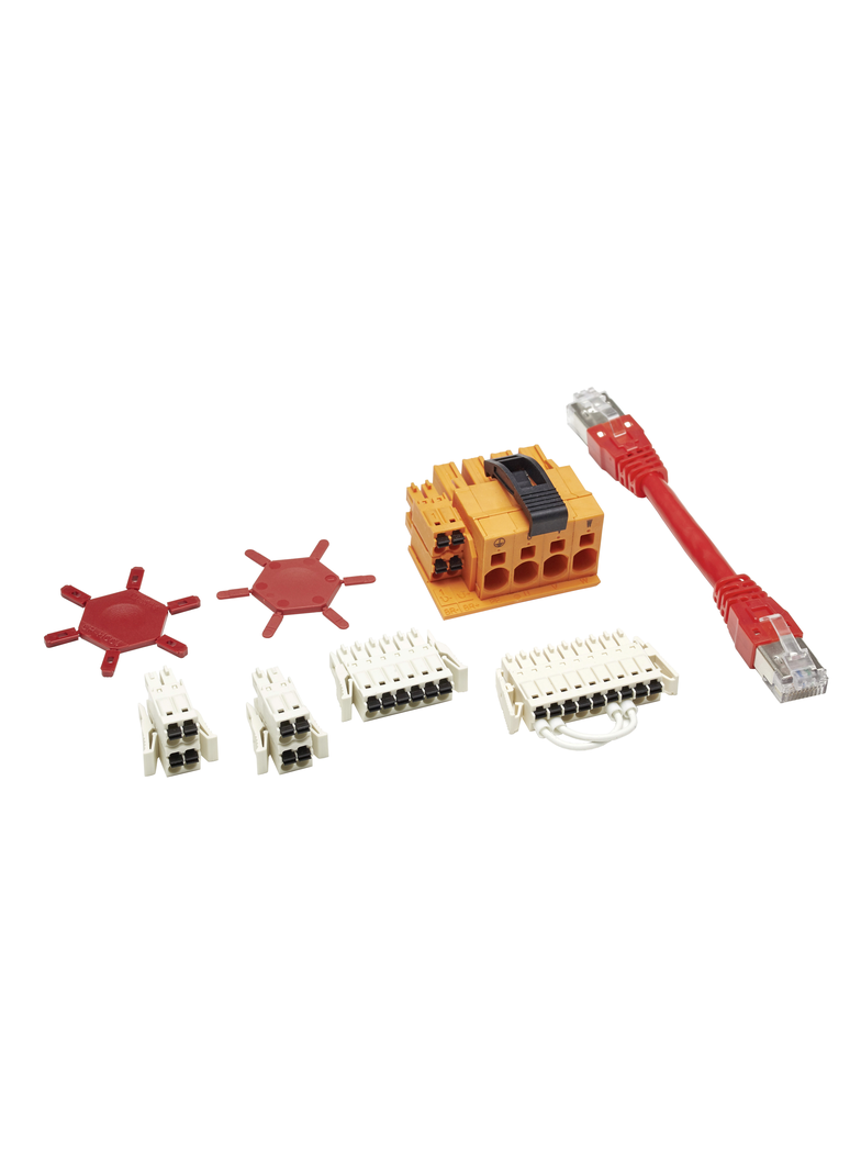 Single drive connectors and Sercos cable for Lexium 62 single drive - 0.09 m VW3E6001 Schneider