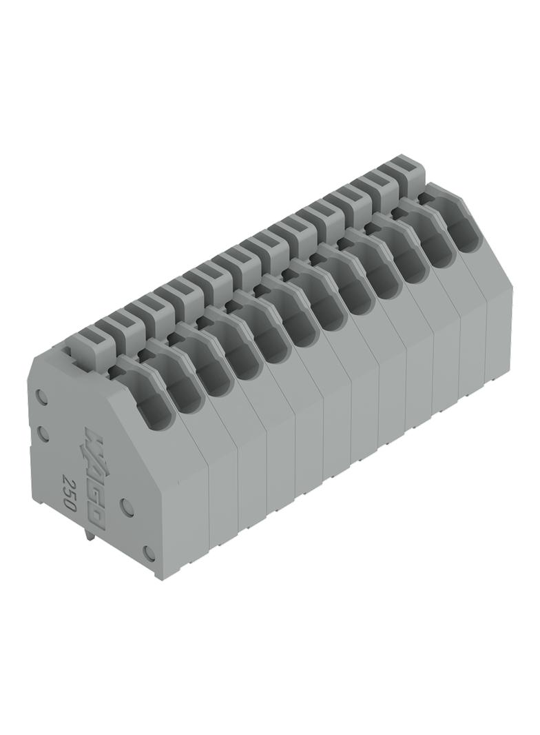Listwa zaciskowa do płytek drukowanych 12-biegunowa szara raster 2,5mm /35szt./ 250-412 WAGO