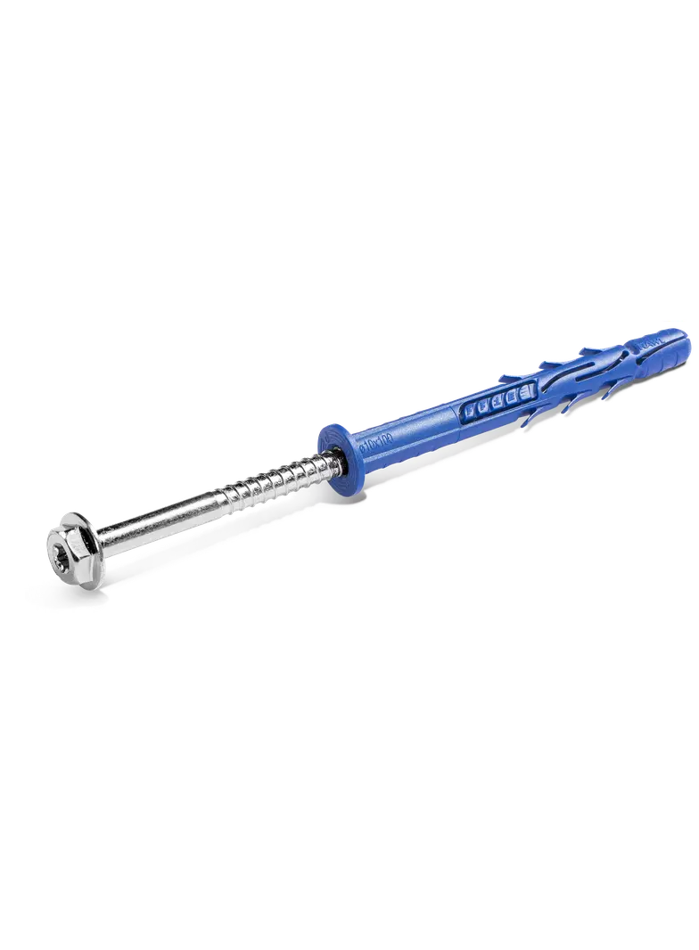 FF1 Kołek ramowy poliamidowy 10x200 mm z kołnierzem, wkręt ocynk galwaniczny, [OP 25] R-FF1-N-10K200 RAWLPLUG